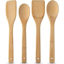 Die Grup Ivory BMB-110 Ahşap Bambu Kaşık ve Spatula Seti 4 Parça