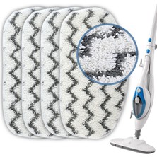 Die Grup Mikrofiber Yedek Paspas Pedi Pursteam Thermapro 10'u 1 Arada Buharlı Paspas Yıkanabilir Yeniden Kullanılabilir Pedler (4'lü Paket - Ağır Hizmet Tipi Ovma Pedi)