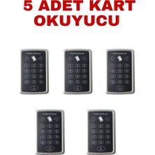 Die Grup SR-204 Em Max Kartlı ve Şifreli Geçiş Sistemi Proximity Rfıd Kart Okuyucu 125 Khz 12/24V Ac/dc 5 Adet
