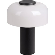 Die Grup Ponente LED Masa Lambası, Pilli Gece Lambası, Dokunmatik Kısılabilir, Dış Mekan Masa Lambası, Kablosuz, USB ile Şarj Edilebilir, Metal Siyah ve Beyaz, Sıcak Beyaz, Nötr Beyaz, IP44
