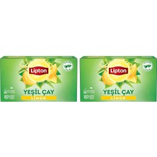 Die Grup Berrak Limonlu Bardak Süzen Poşet Yeşil Çay 40'li Paket, 30 G
