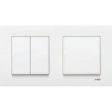 Die Grup Torunoğlu Elektronik Viko Karre Beyaz Ikili Set Komütatör ve Anahtar,beyaz