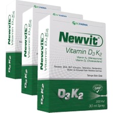 Die Grup Newvit Vitamin D3 K2 Sprey 30ML (3 Paketi)