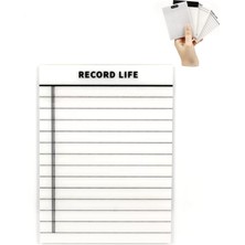 Die Grup Şeffaf Renkli Yapışkan Not Kağıtları Defter Yer Imleri Etiket Ayraç Sticky Notes Gridnot (Lines)