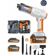 Die Grup 20.000 Pa Şarjlı Araç Süpürgesi – 90.000 Rpm 175W Güçlü Motor – 25 cm Kompakt Tasarım – LCD Göstergeli – Çift Batarya (10.000 + 15.000 Mah) – Metal & Yedek Hepa Filtreli Tam Set