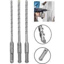 Die Grup Kırıcı Delici Hilti Için Sds Plus Elmas Uçlu Matkap Ucu Seti 3 Parça 6mm-7mm-8mm