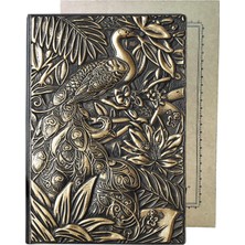 Die Grup Sert Sırtlı Defter, A5 Astarlı, Vintage Deri Günlük, Kadın ve Erkekler Için, Kabartmalı, El Yapımı, Kahverengi ve Fildişi Sayfalar, Not Defteri, Yazma Günlüğü, Noel, Doğum Günü Hediyesi, Öğretmenler,