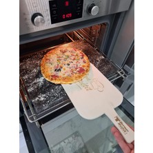 Die Grup Doğal Bazalt Fırın Taşı Seti “tam Fırın Boyutu (30X40CM) ve Ahşap Fırın Küreği” (Pizza,ekmek Taşı)