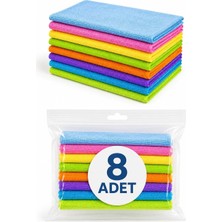 Die Grup 8 Adet Mikrofiber Bez Genel Temizlik Bezi Çok Amaçlı Toz Bezi