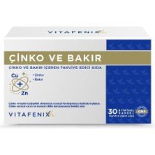 Die Grup Çinko Bakır Takviyesi 15 Mg Çinko Sülfat ve 2 Mg Bakır Içeren Çinko ve Bakır Takviyesi 30 Kapsül