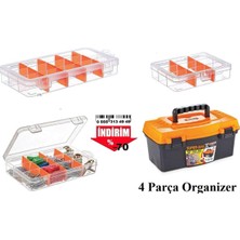 Die Grup Bölmeli Organizer ve Alet Çantası Seti Balık Malzemesi Hobi Boncuk Vida Için Ayarlanır Saklama Kabı