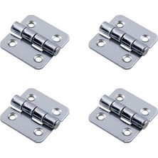 Die Grup Gümüş Metal Yaprak Menteşe 4 Adet 50X50 mm Dayanıklı Kapı Pencere Dolap ve Mobilya Kullanımına Uygun