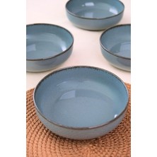 Die Grup Kütahya Porselen Moderna Kase Mavi 4 Parça 15CM MOD15KSS4730P01