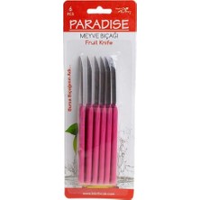 Die Grup Paradise Paslanmaz Çelik Meyve Bıçağı Seti, Pembe