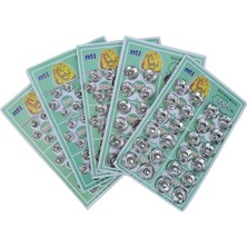 Die Grup 5 Boy Metal, Dikmeli Çıtçıt Düğme Seti. 8MM/10MM/12MM/14MM/16MM