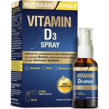 Die Grup Vitamin D3 Spray | 1000 Iu D3 Vitamini | Şeker ve Gluten Içermez | 30 ml Sprey Form