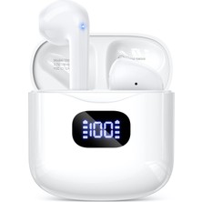 Die Grup Kablosuz Kulaklık, Bluetooth 5.3 Kulaklık, LED Ekranlı Şarj Kılıflı 40 Saat Çalma Stereo Kulak Tomurcukları, Ipx5 Su Geçirmez Kulak Içi Kulaklık, Ios Android Cep Telefonu Sporları Için Mikrofonlu