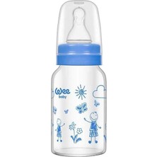 Die Grup 8690797107703 Isıya Dayanıklı Cam Biberon, 120 Ml, Mavi