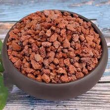 Die Grup Akvaryum Taşı 2 kg 1-2 cm Yıkanmış Ponza Lav Kaktüs Bahçe Kırmızı Pomza
