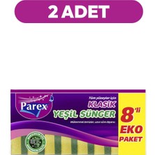 Die Grup Klasik Yeşil 8'li Düz Sünger Ikili Paket