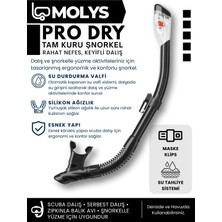 Die Grup Pro Full Dry Şnorkel Tam Kuru Profesyonel Dalış Şnorkeli