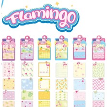 Die Grup Flamingo Yapışkanlı Not Kağıdı Seti, 80 Yaprak, Renkli, Model 2216