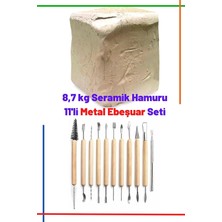 Die Grup Seramik Hamuru Modelaj Ebeşuar Seti Kil Çamuru Profesyonel Başlangıç Seti Natural Clay Pottery Tools