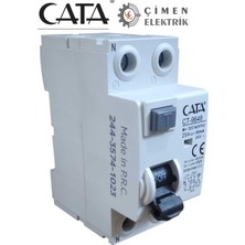 Die Grup Cata CT-9648 Monofaze Kaçak Akım 2X25A, 30MA, 6ka