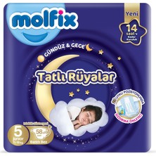 Die Grup Tatlı Rüyalar Paketi 5 Beden Junior 58 Adet Bebek Bezi