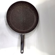 Die Grup Mükemmel Kalite Granit Büyük Boy 32 cm Çapında 3 mm Aliminyum Granit Kaplama Saplı Kızartma Tavası