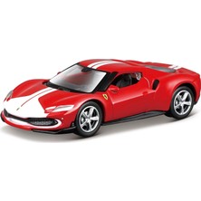 Die Grup Speed Icons Ferrari 296 Gtb Assetto Fiorano Kırmızı 1:64 Die-Cast Model Araba