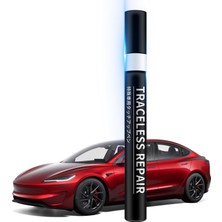 Die Grup Tesla Model Y Model 3 Model S Model x Araba Kazıma Onarım Kalemi Fırçası, Çiziklere ve Taş Çarpmalarına Karşı Yüksek Kapatma Gücü ile Boya Kalemi, Kırmızı Multi-Coat - Ppmr