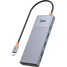 Die Grup Type-C 7 Portlu 4K 60Hz HDMI Sd Microsd Kart Okuyucu 100W Pd Type-C ve 2*usb 3.2 Çoklayıcı Hub Dönüştürücü