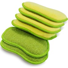 Die Grup Tarafından Mutfak Için Çok Amaçlı Ovma Süngerleri Çizilmez Mikrofiber Sünger Ağır Hizmet Tipi Ovma Gücü ile Birlikte - Bulaşık, Tencere ve Tavaların Zahmetsiz Temizliği Hepsi Bir Arada 6'li