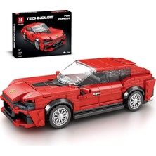 Die Grup Technic 689 Ferrari Purosangue Spor Araba Yaratıcı Yapı Blok Seti Building Blocks - 416 Parça