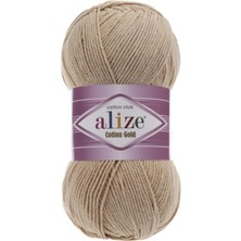 Die Grup Alize Cotton Gold El Örgü Ipi - 1 Adet -%55 Pamuklu Amigurumi ve Bebek Yünü - Tüylenmez Yumuşak Doku - 100GR, 330 Metre (262 Meşe)