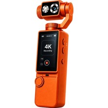 Die Grup 4K Hd Taşınabilir Vlog Spor ve Aksiyon Kamerası, 2.0 Döndürülebilir IPS Ekran, Gimbal, 48 Megapiksel, Mp4, Micro Sd