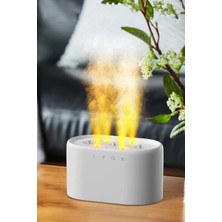 Die Grup Ultrasonik Hava Nemlendirici 7 Renk Işıklı Aroma Difüzörü Dinamik Buhar Makinesi 1000 ml (Beyaz)