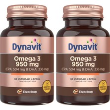 Die Grup Omega 3 950 Mg 30 Yumuşak Kapsül - Yüksek Epa & Dha - 1400MG Balık Yağı (2 Paketi)