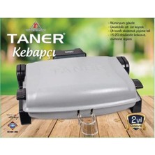 Die Grup Kebapçı Çift Telli Elektrikli Izgara 1705, Gri, 1200W, 34X22 cm