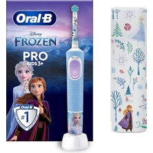 Die Grup Pro Kids Elektrikli Diş Fırçası Çocuk, Disney Frozen 1 Yumuşak Fırça, 1 Seyahat Çantası, Zamanlayıcı ve Titreşim, Şarj Edilebilir Pil, 4 Çıkartma, 3 Yaş ve Üstü