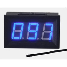 Die Grup 65-150 ° F Fahrenheit Dijital Sıcaklık Ölçer Mavi LED Ekran MF55 Tipi Ntc Termistör Sıcaklık Sensörü 2 Telli Siyah Kılıflı Ters Polarite Koruması
