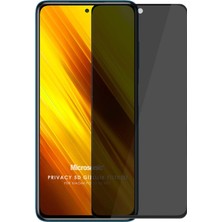 Die Grup Xiaomi Poco X3 Pro Privacy 5d Gizlilik Filtreli Cam Ekran Koruyucu Siyah [poco X3 Pro ile Uyumlu Ekran Koruyucu]