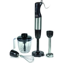 Die Grup Purecomby El Blender Seti, Metalik Gri/siyah (Made In Italy)