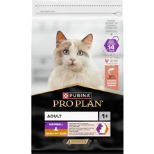 Die Grup Hairball & Healthy Skin 1+ Yetişkin Kediler Için Tam Kuru Kedi Maması, Zengin Somon Içeriği 10 kg