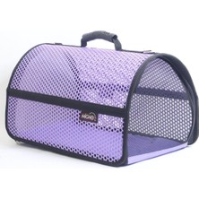 Die Grup Flybag Voyager Fileli Model Kedi ve Köpek Taşıma Çantası, 46X30X27 Cm, Mor