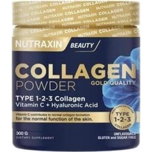 Die Grup Collagen Gold Quality Powder, Tip 1-2-3 Kolajen, Vitamin C ve Hyaluronik Asit, 300G
