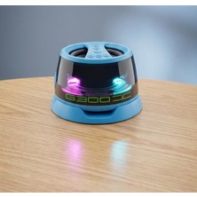 Die Grup G300 Mıknatıslı Bluetooth Hoparlör Stand 5W LED Işıklı 5.4 (Turkuaz)