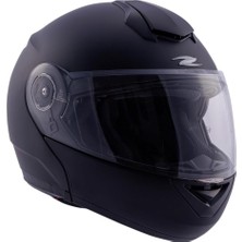 Die Grup ZS-3050 Çene Açılır Motosiklet Kaskı Matt Black L