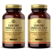 Die Grup Omega 3-6-9 1300 Mg, Balık Yağı, Keten ve Borraja, 60 Softgel, 2 Adet